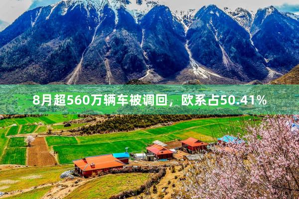 8月超560万辆车被调回，欧系占50.41%