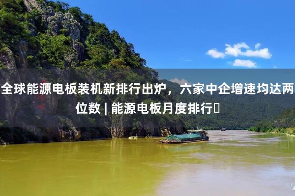 全球能源电板装机新排行出炉，六家中企增速均达两位数 | 能源电板月度排行⑲