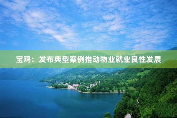 宝鸡：发布典型案例推动物业就业良性发展